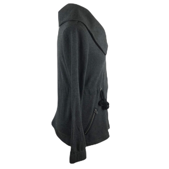 Ann Taylor Loft Lounge Gray Terry Cardigan - Picture 4 of 8